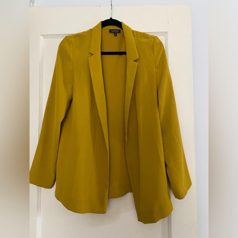 TOPSHOP Mustard Yellow Blazer